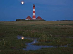 Vollmond am Leuchtturm