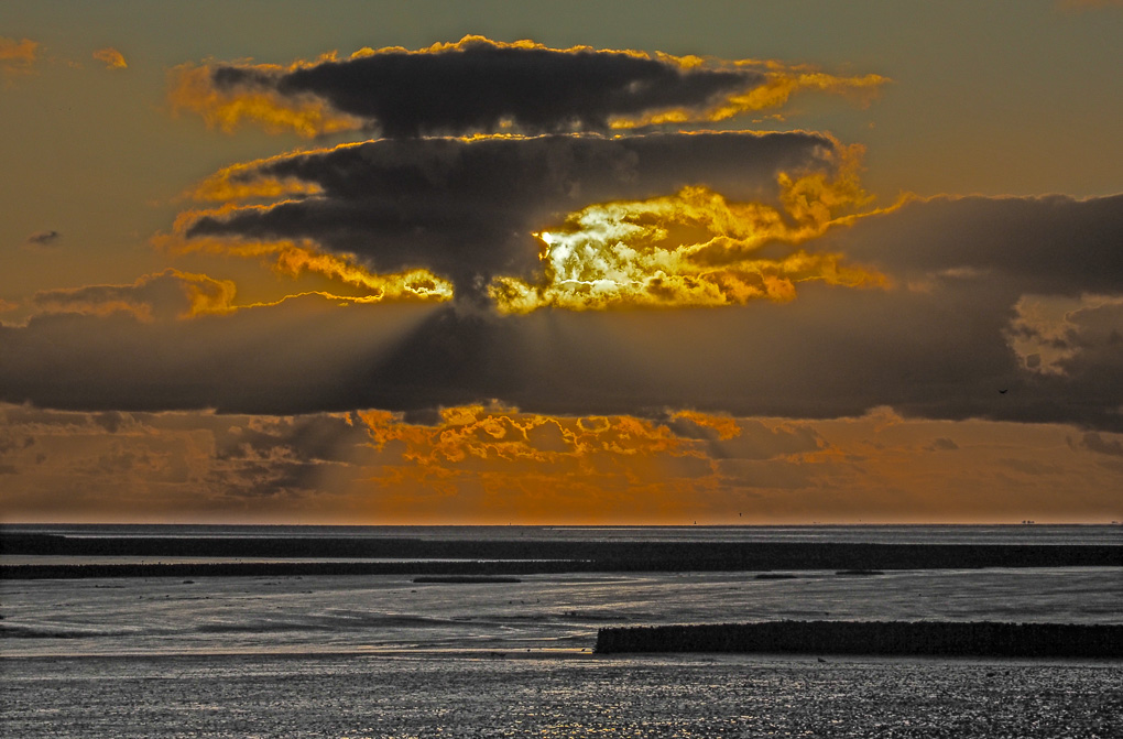 Abendstimmung am Lüttmoorsiel